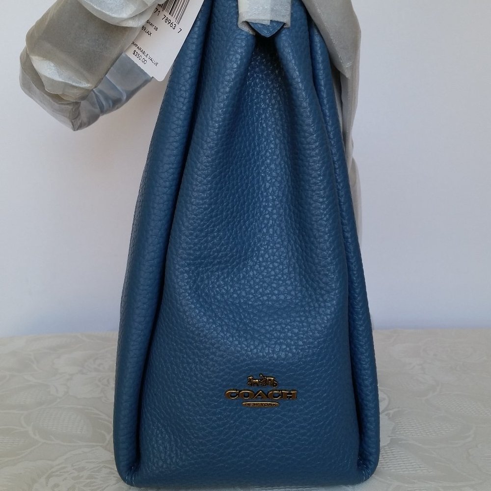 COACH Shay Leather Shoulder Bag - Lake color >>SOLD OUT>> - Picture 7 of 14
